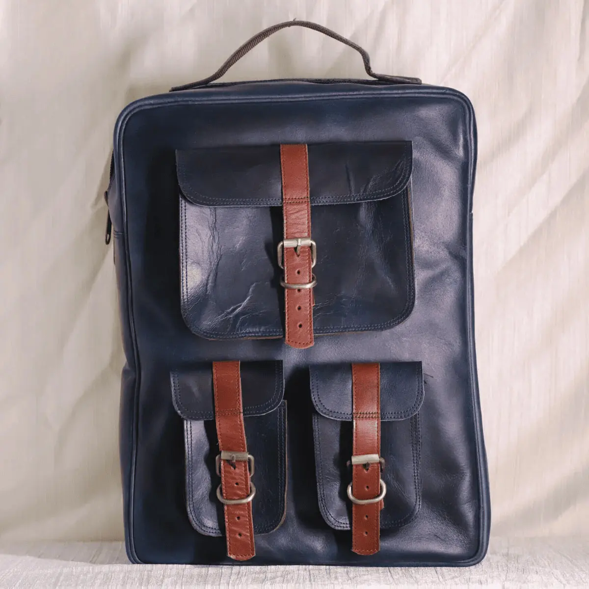 Bluefield premium leather backpack