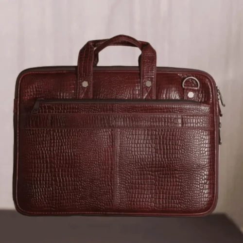 Maroon messenger laptop bag