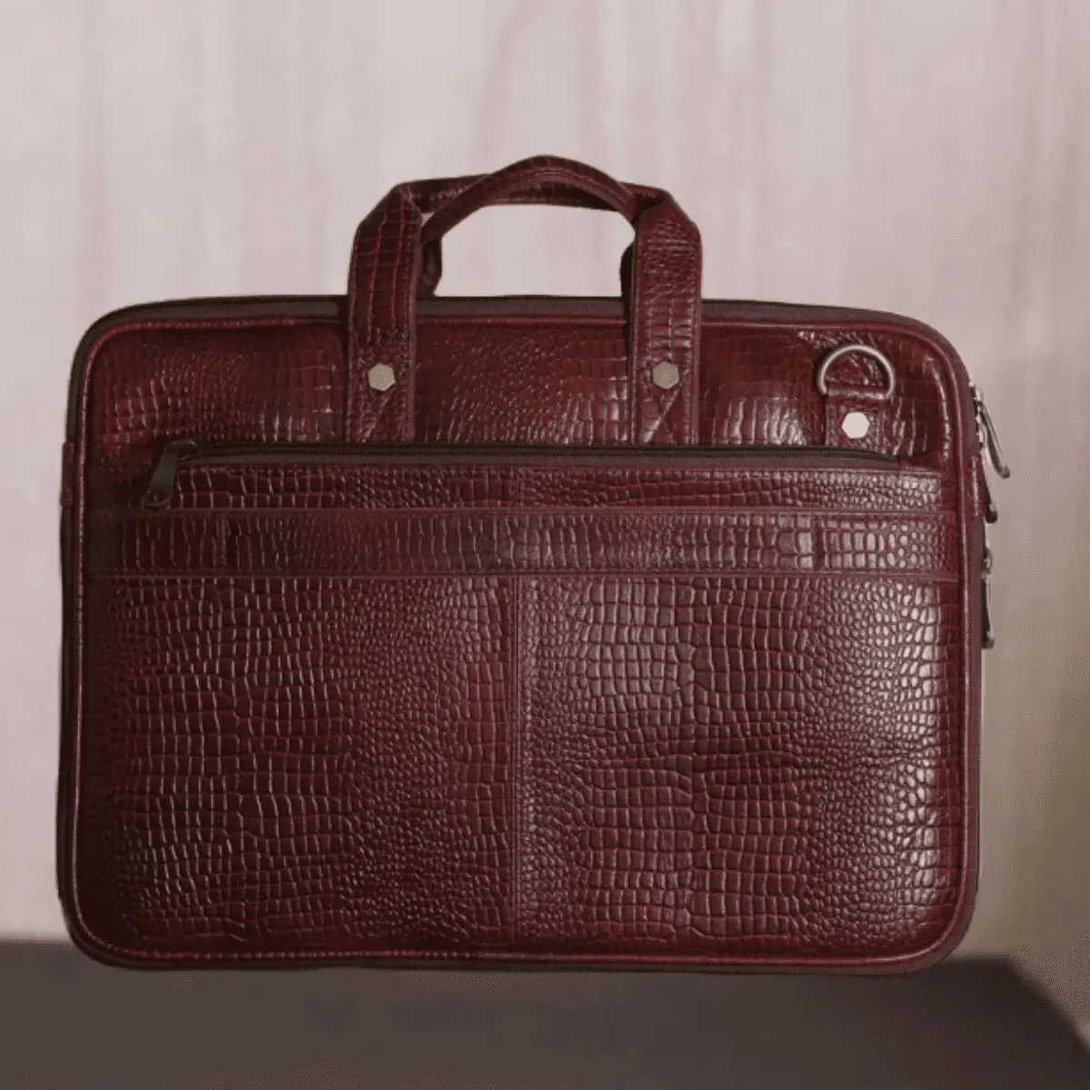 Maroon messenger laptop bag