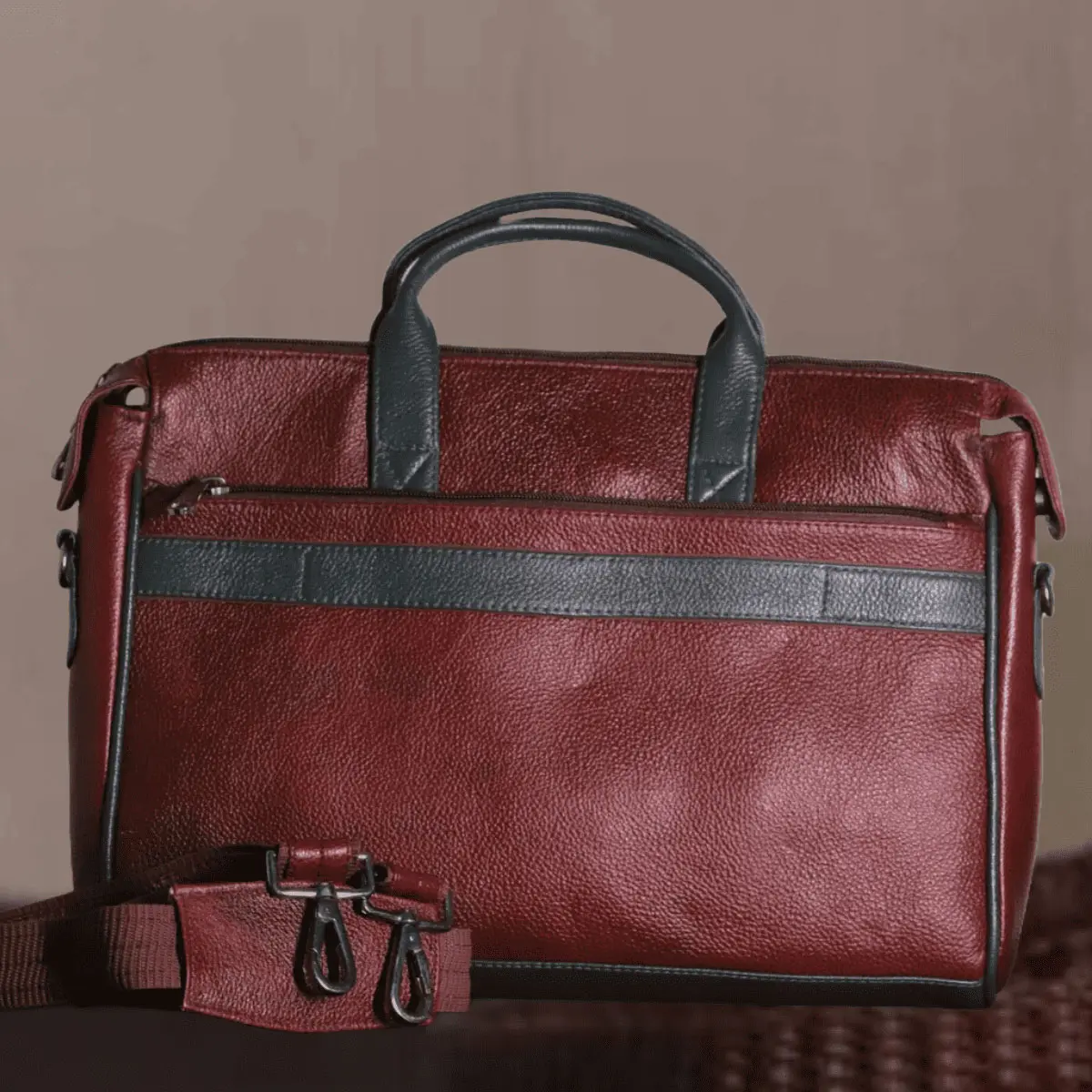 Mulberry green leather bag