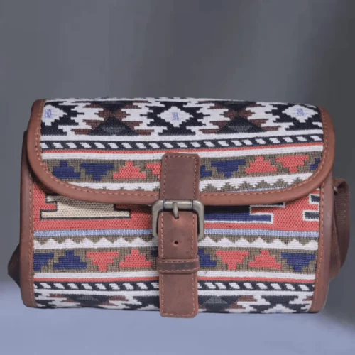 Premium multi women cylindrical leather sling bag