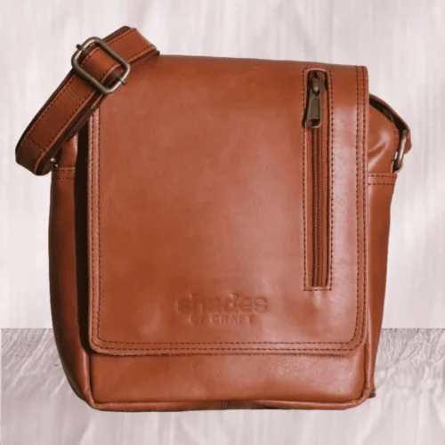 Soft leather crossbody sling bag