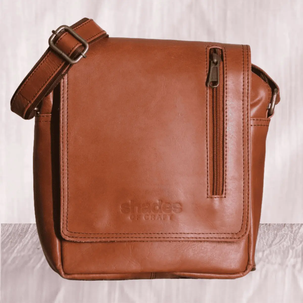 Soft leather crossbody sling bag