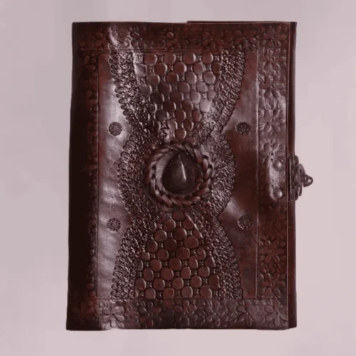 Vintage brown handmade one chakra leather journal diary