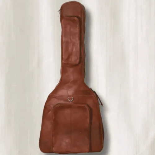 Leather guitar bag